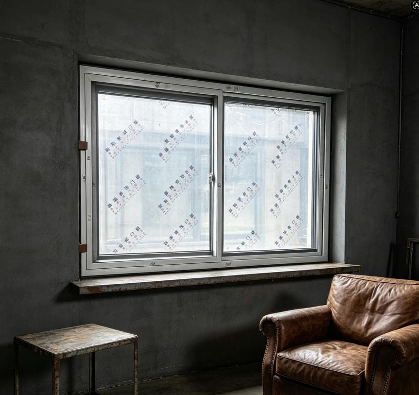Ventana deslizante horizontal de UPVC de alta estanqueidad, ventana de edificio a prueba de lluvia