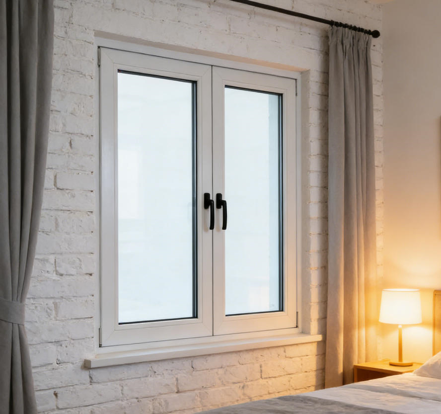 Eficiente en energía para proyectos de construcción ecológica Ventana deslizante de UPVC ecológica: