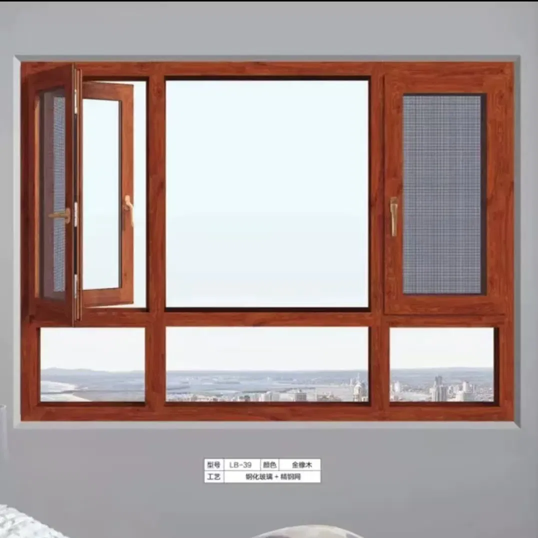 Ventana deslizante aislada de alta calidad y diseño moderno para el balcón de la sala de estar
