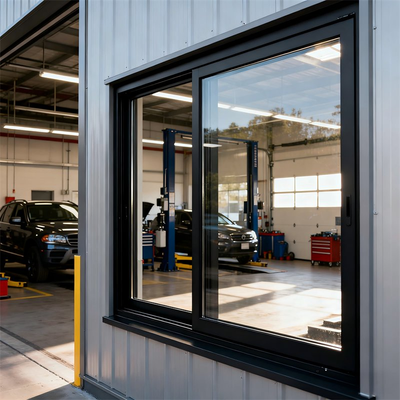 Ventana corrediza de aluminio con ruptura térmica y cerradura multipunto de alta seguridad