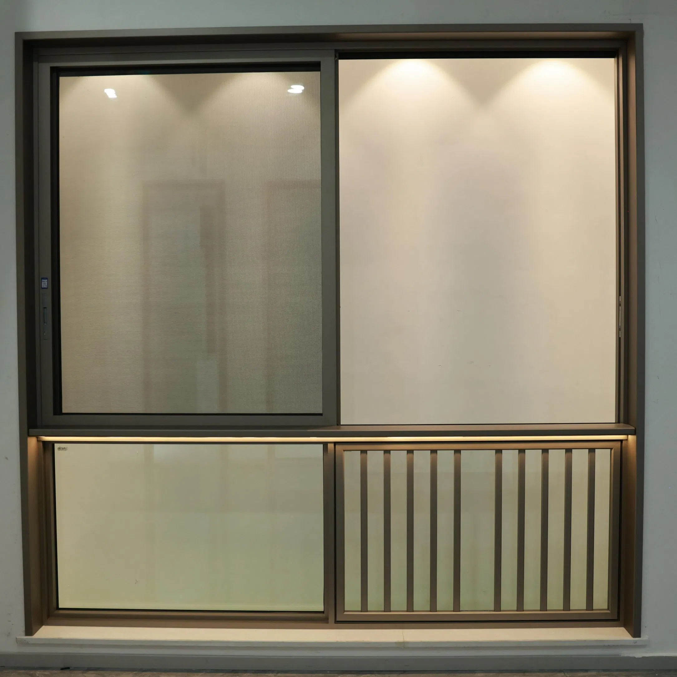 Mejor ventana deslizante de seguridad antirrobo popular con mosquitera para áreas de insectos