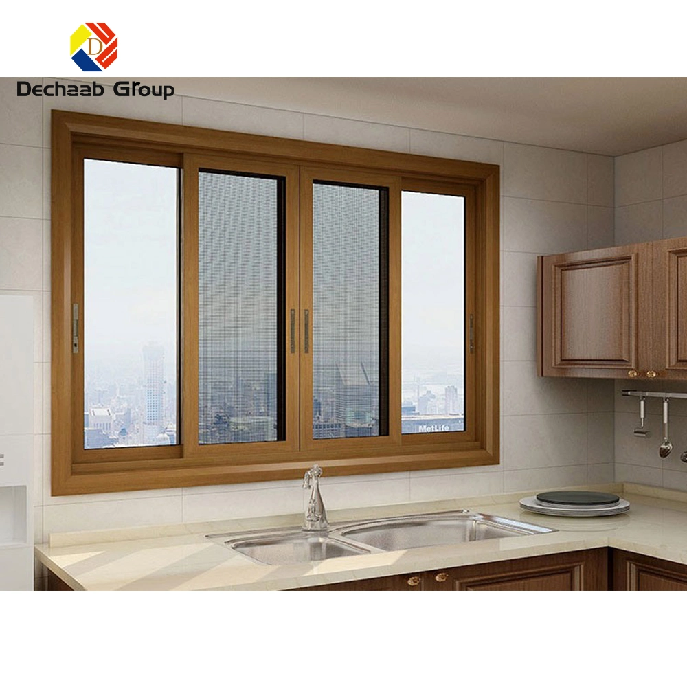 Red de mosquitos personalizada de fábrica / Malla de parrilla para ventana de casement de vidrio templado doble alto de aluminio para ventana deslizante de casa