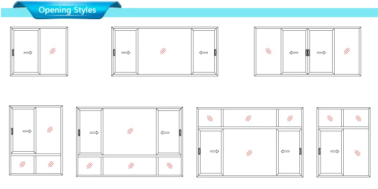 Ventanas de aluminio deslizantes