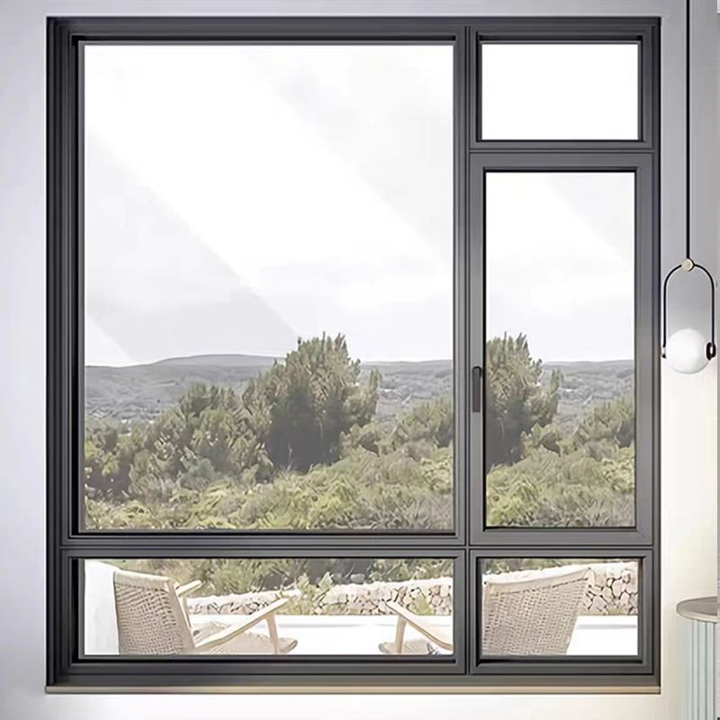 Ventana deslizante de aluminio con vidrio templado aislante de doble acristalamiento y sonido, ventanas deslizantes de PVC con reja de seguridad