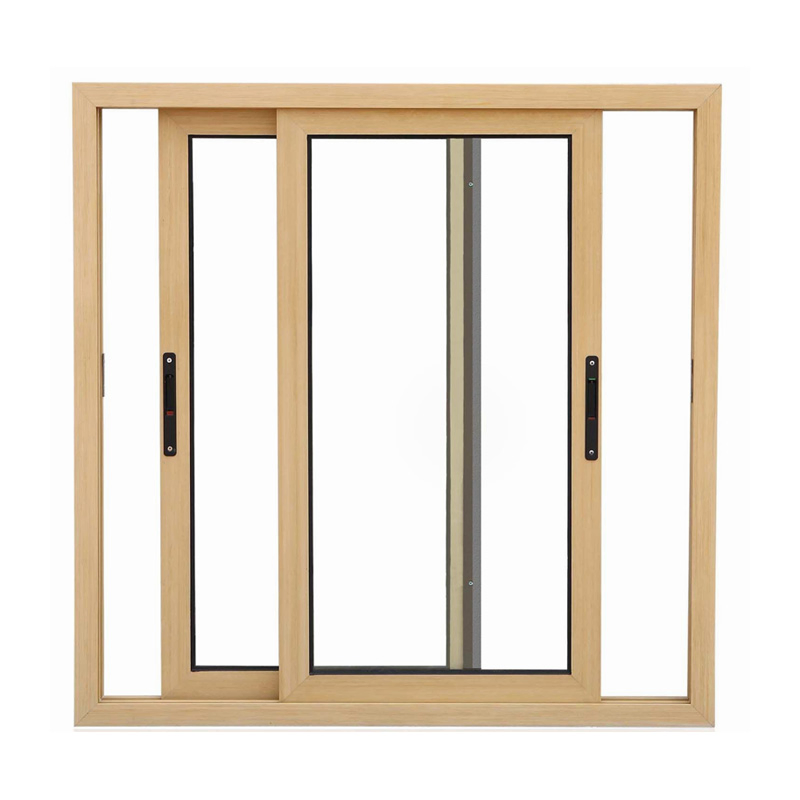 Ventanas de aluminio deslizantes de balcón de vidrio de casement Kdsbuilding color champán
