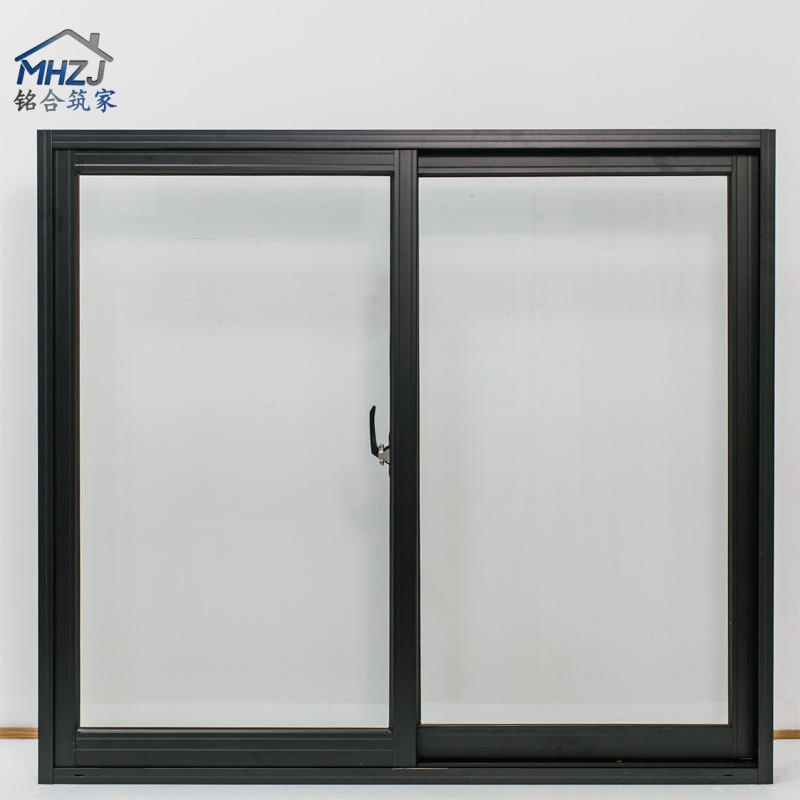 Ventana deslizante de aluminio directa de fábrica, ventana de aluminio que ahorra espacio para balcón de apartamento, cocina y diseño de habitación pequeña
