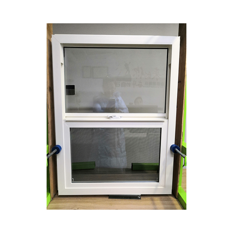 Casa Kdsbuilding Grande Deslizante Vertical Estilo Americano Plástico Vinilo PVC UPVC Ventanas de Un Solo Panel Deslizantes
