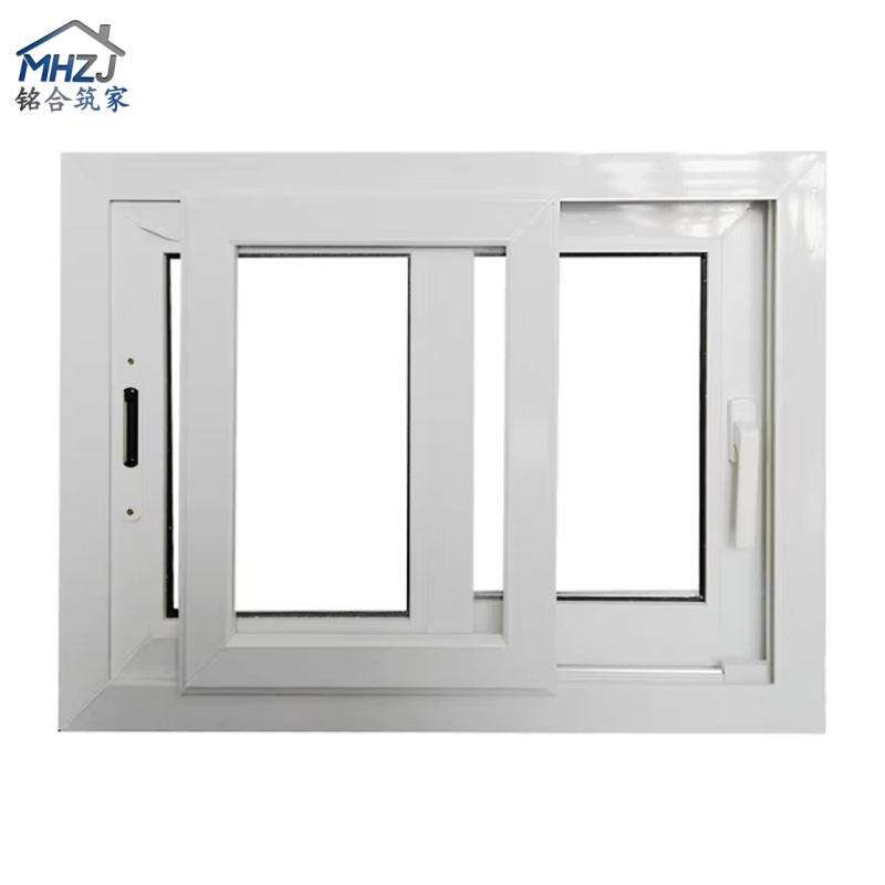Precio de fábrica Ventanas de marco de UPVC Ventana deslizante con ventana de triple acristalamiento diseño ahorrador de energía y a prueba de sonido para construcción de casas de lujo