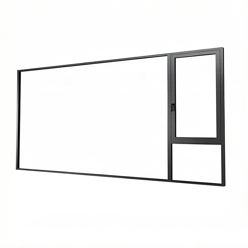 Ventana de aluminio de doble y triple cristal para villa y residencial, ventanas deslizantes insonorizadas con apertura de bisagra