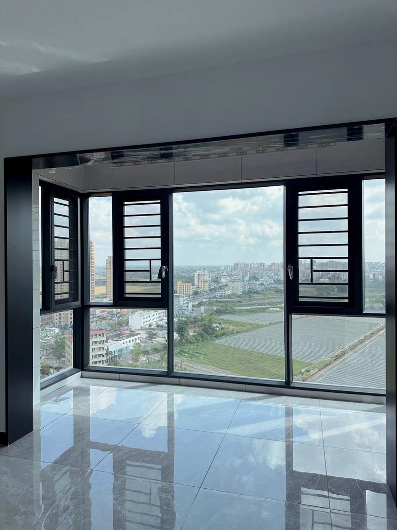 Ventana de aluminio corrediza de colores modernos para casa, hogar y balcón