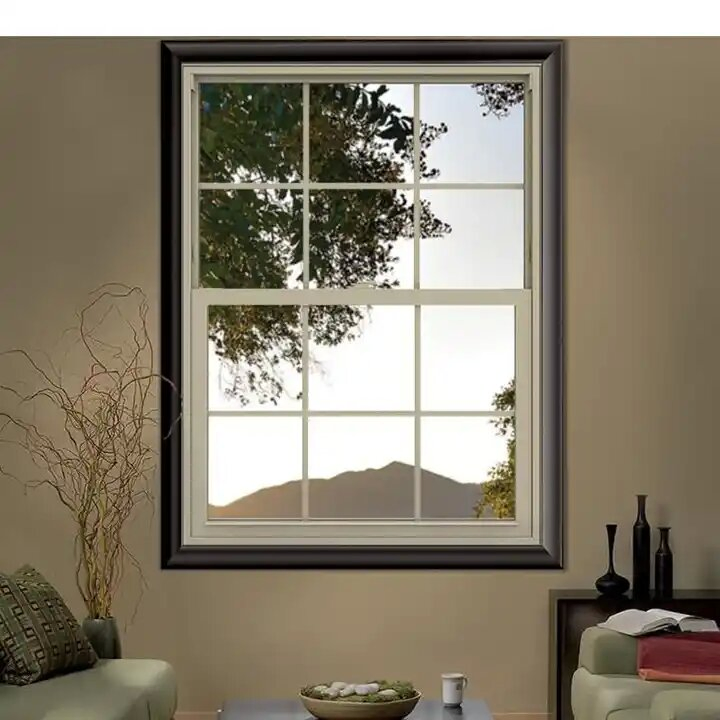 Ventana deslizante vertical automática de vidrio de aluminio Ventanas de doble colgado