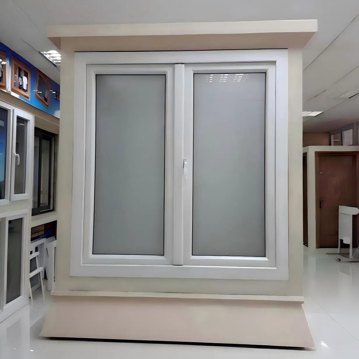 Ventana deslizante bifold de alta calidad de vinilo PVC, vidrio, aluminio, diseño estilo americano de aluminio, doble acristalamiento UPVC, impacto de viento, casa residencial