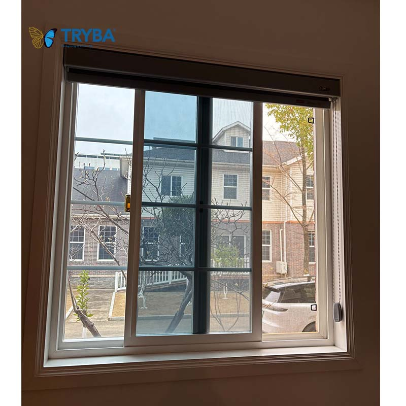 Fábrica de China Nafs Certificada Diseño de Parrilla Estilo Americano Ventanas de Doble Acristalamiento Flangadas UPVC Vinilo Ventanas Deslizantes con Aleta para Cocina Baño