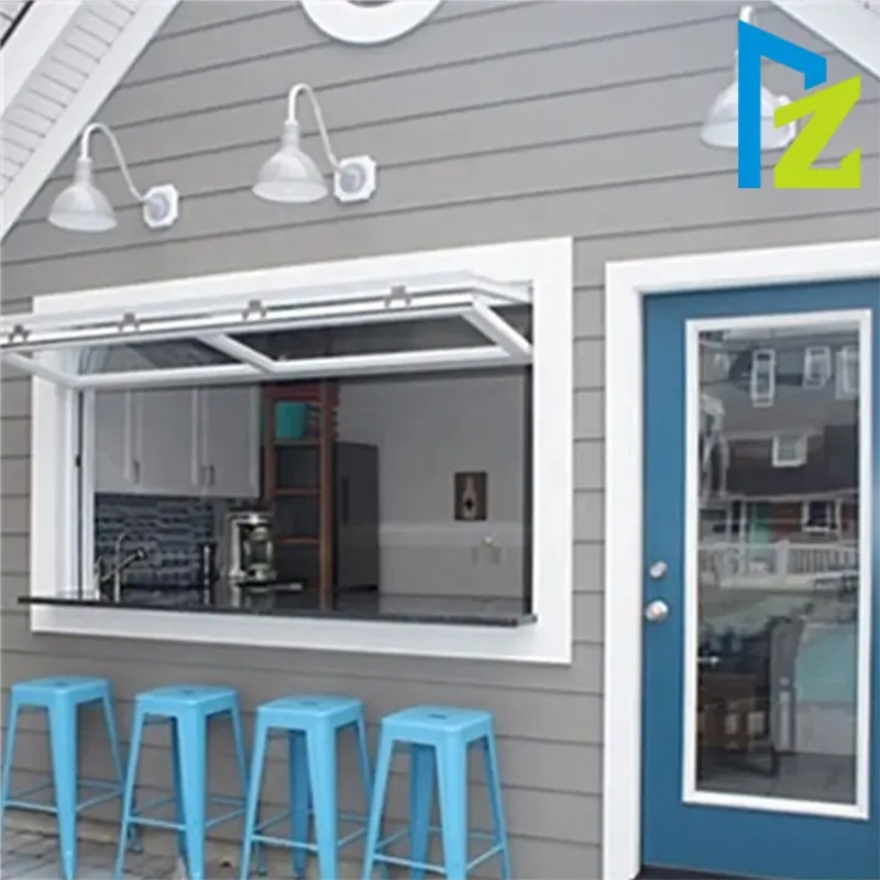 Ventana deslizante de vidrio de aluminio moderno tipo plegable para instalación en balcón de hogar