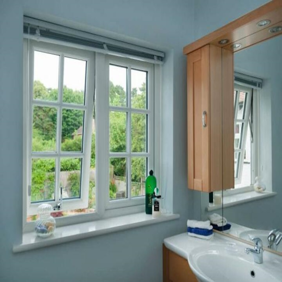 Ventanas de casement personalizadas a prueba de sonido, doble acristalamiento, ventana deslizante vertical de aluminio