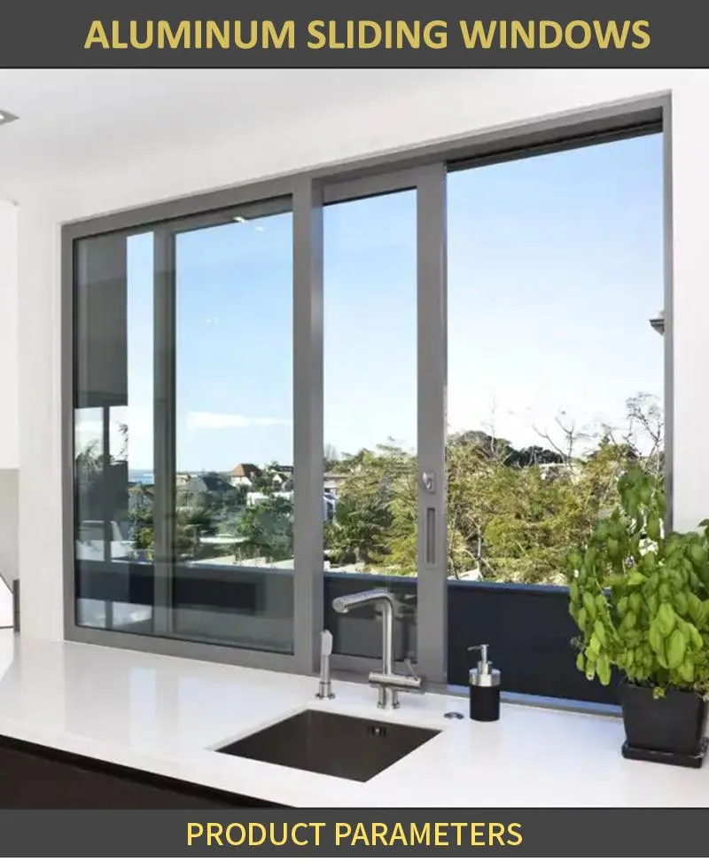 Ventanas de vidrio deslizantes de aluminio