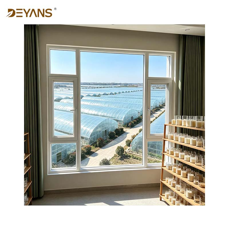 Simple Sliding Aluminum Window No Mesh Custom Balcony House Window