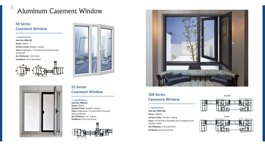 Ventana deslizante de aluminio insonorizada personalizada para interiores comerciales con doble cristal