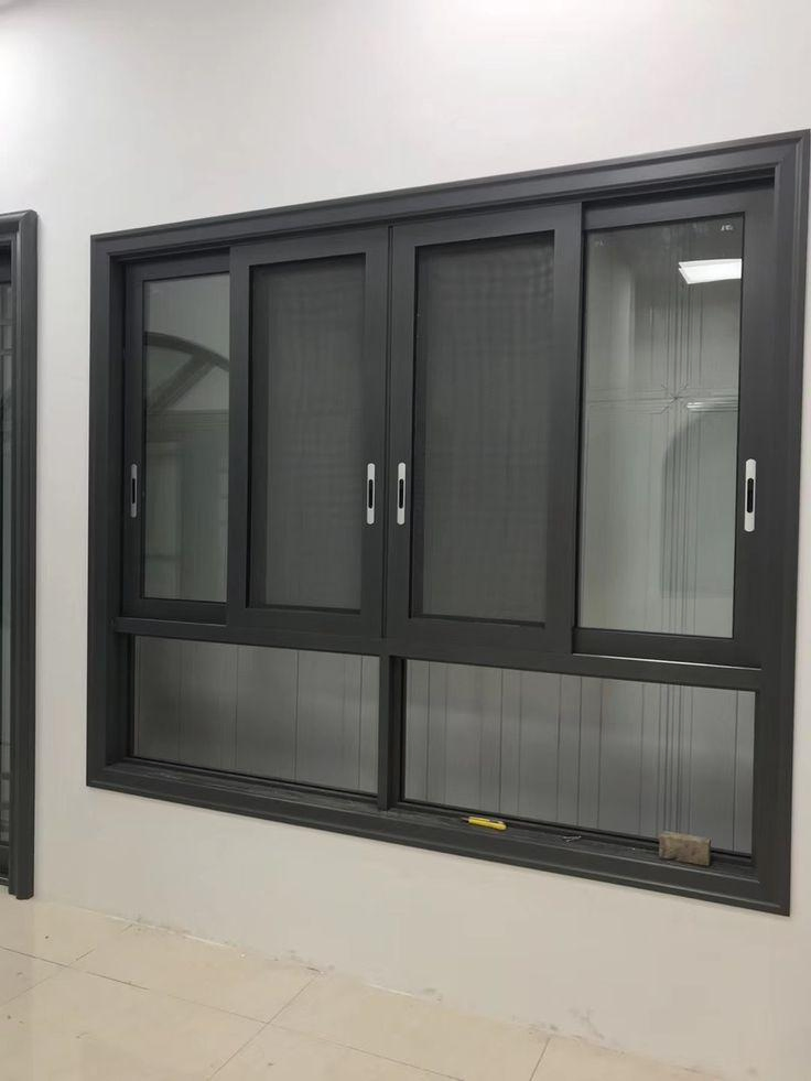 ACE Seguridad aluminio Doble vidrio aluminio Ventanas deslizantes para Comercial Edificio