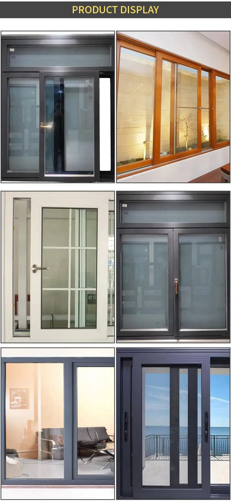 Detalles técnicos ventana de aluminio