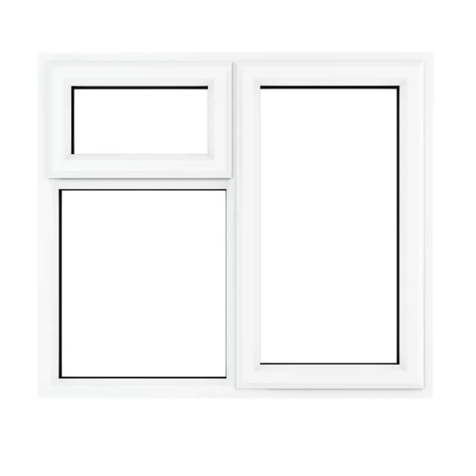 Ventana deslizante para el hogar de vidrio espejo de PVC de acero de doble acristalamiento de aluminio premium