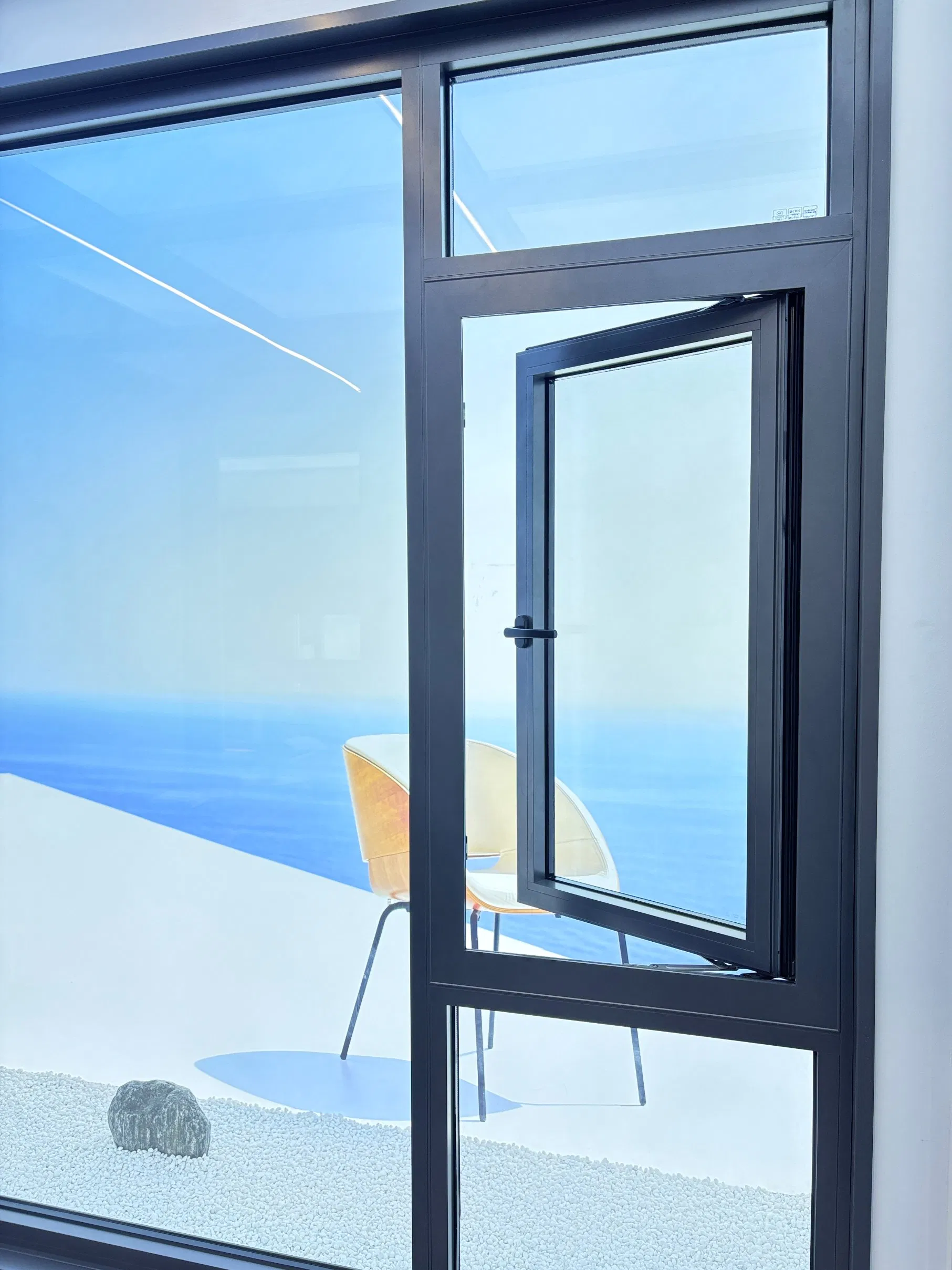Ventana de un solo marco resistente a la presión y fiable para hoteles de montaña
