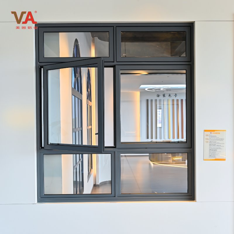 Ventanas deslizantes de aluminio duraderas, impermeables y energéticamente eficientes para uso comercial y doméstico