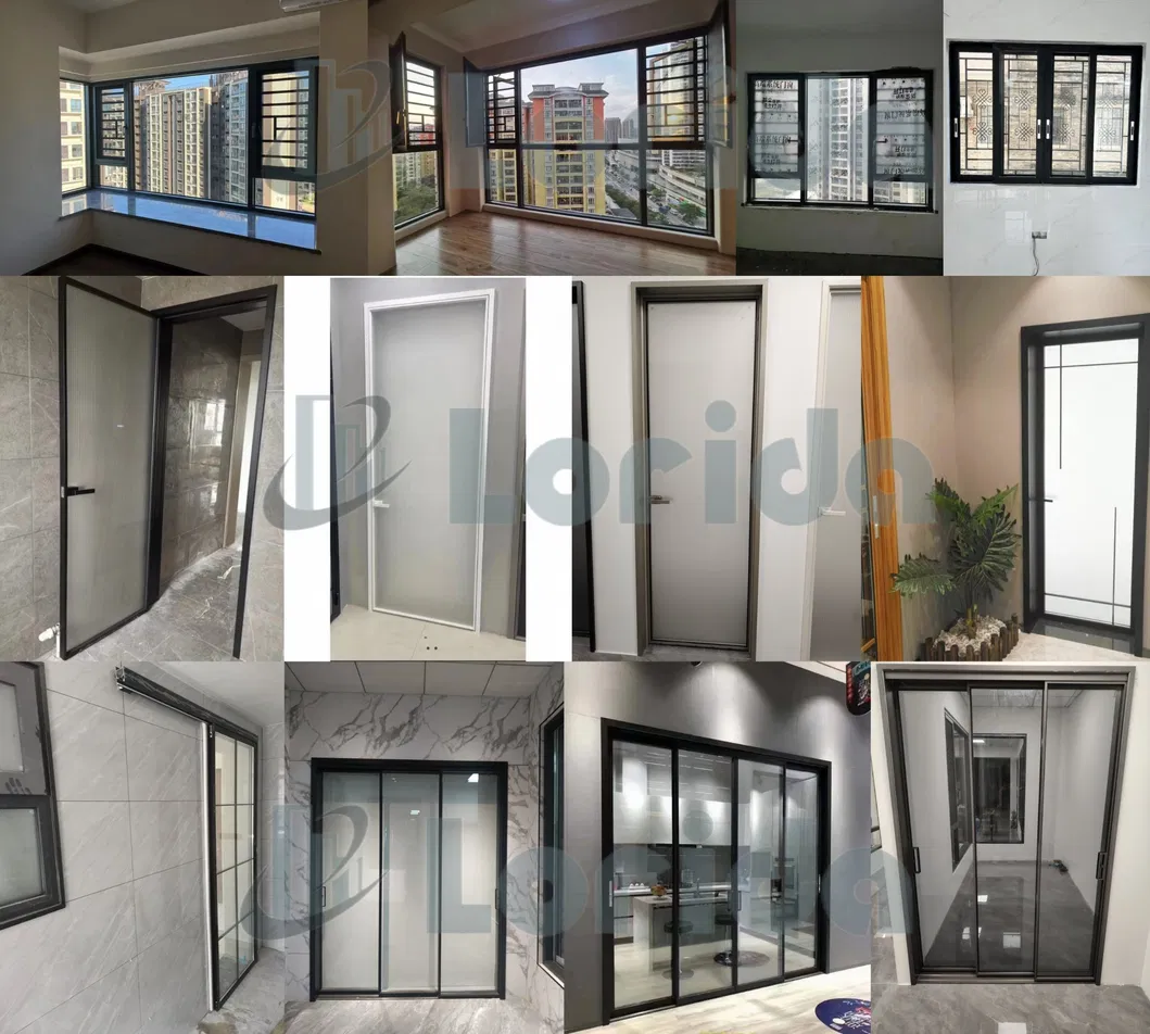 Aplicación de ventanas deslizantes de aluminio