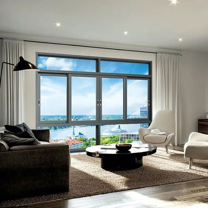 Panel de vidrio templado con bajo valor U, ventana deslizante aislada para uso residencial y comercial