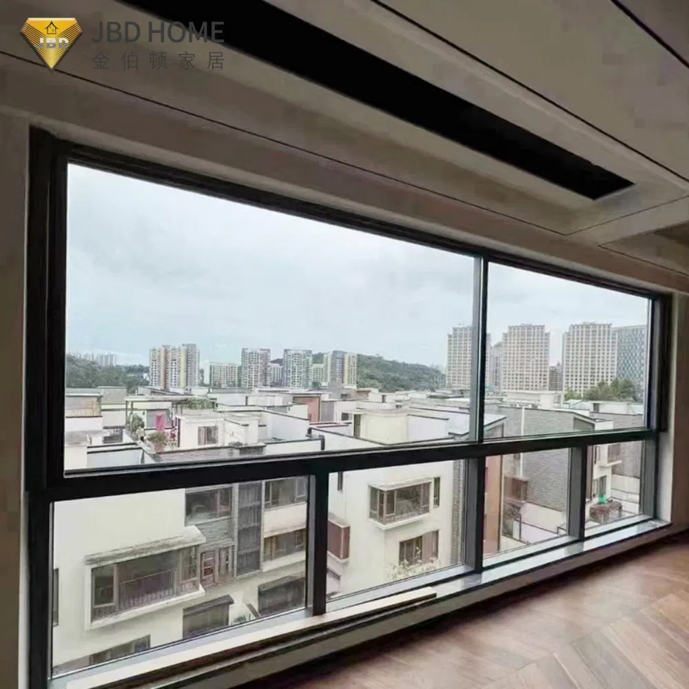 Ventana deslizante de vidrio de aluminio a prueba de sonido personalizada para proyecto de villa dormitorio lista