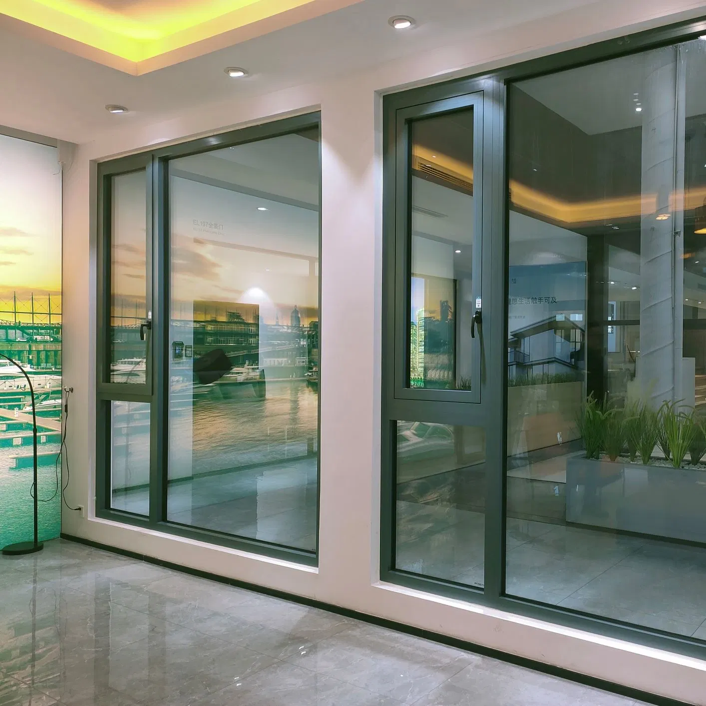 Australia Lujo Personalizado Comercial y Residencial Ventanas Deslizantes y Correderas de Aluminio Doble Acristalamiento