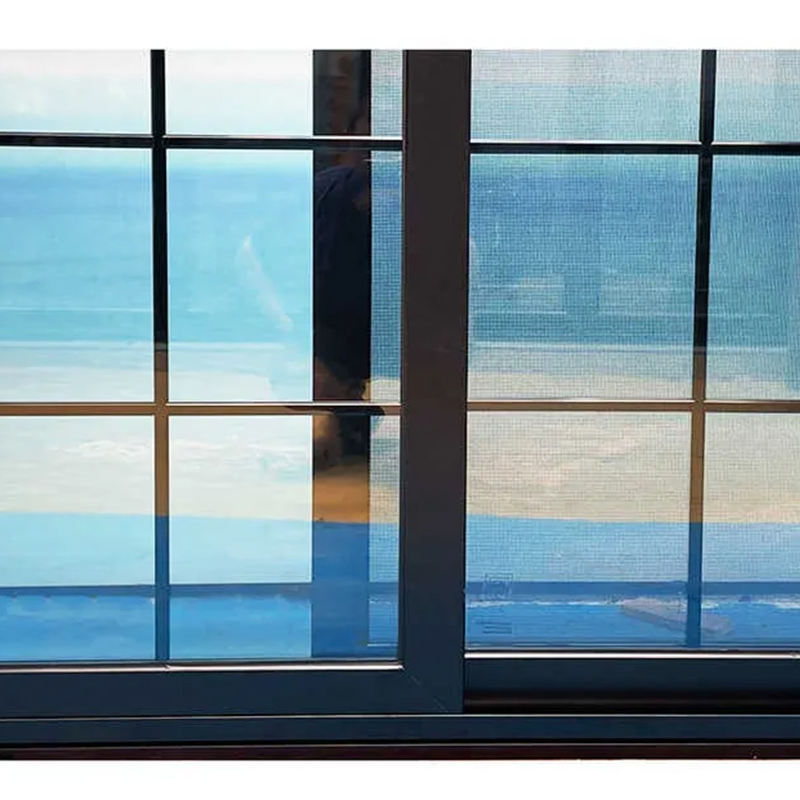 Ventana deslizante de marco de casement de vinilo de aluminio de triple panel de PVC UPVC para ahorro de energía y seguridad