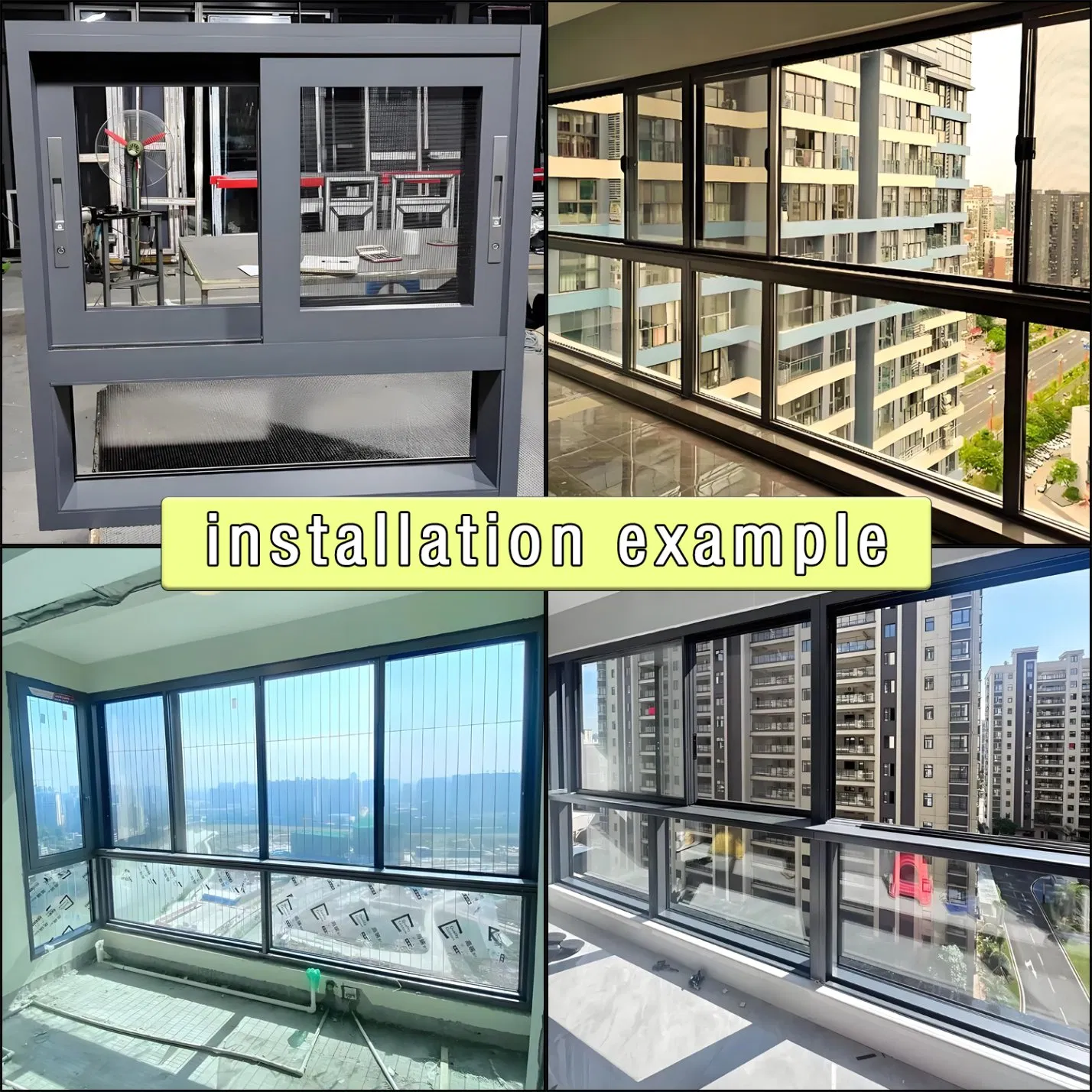 Ventana de Deslizamiento de Aluminio Personalizada con Rotura Térmica - Modelo Deslizar para Mejor Aislamiento