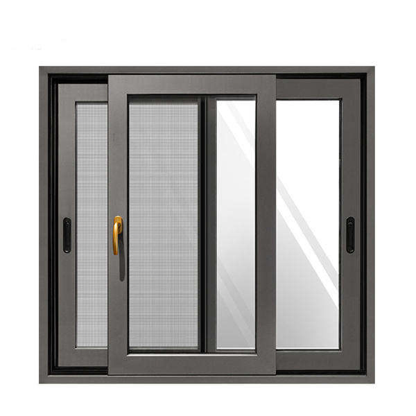 Ventana deslizante de aluminio doble acristalamiento resistente al impacto de huracanes personalizada