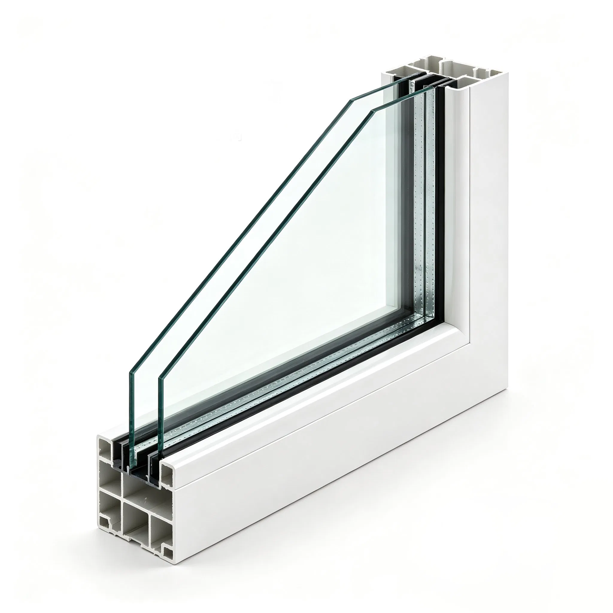 Mejor Precio Ventana de Impacto Ventana Casement de UPVC Ventana Deslizante Ventana de PVC Puertas de Ventana Ventana de UPVC Puertas y Ventanas para el Hogar