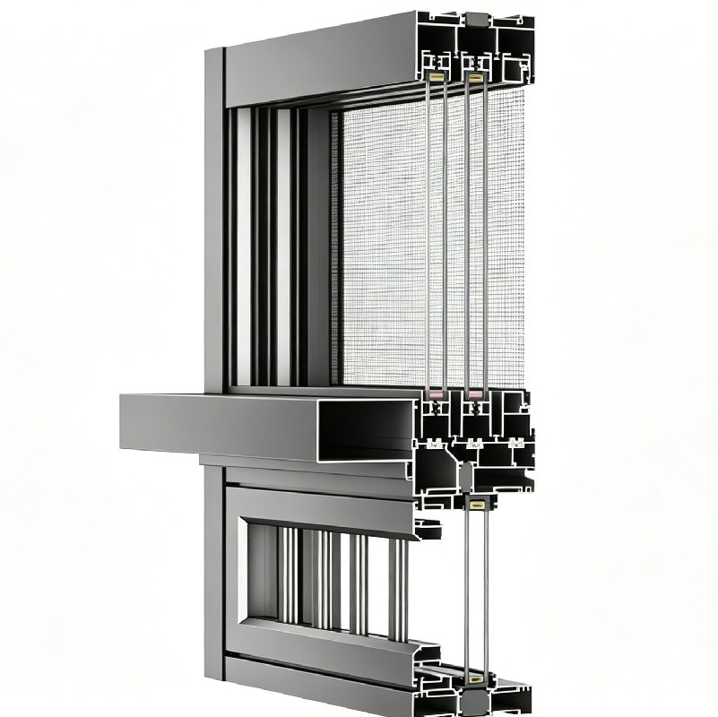 Ventanas deslizantes de aluminio selladas de alto rendimiento para uso residencial