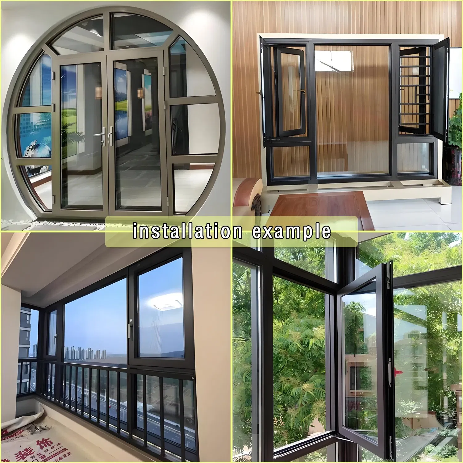 Ventana Deslizante de Aleación de Aluminio Personalizada - Modelo Deslizante para Ventana de Ruptura Térmica