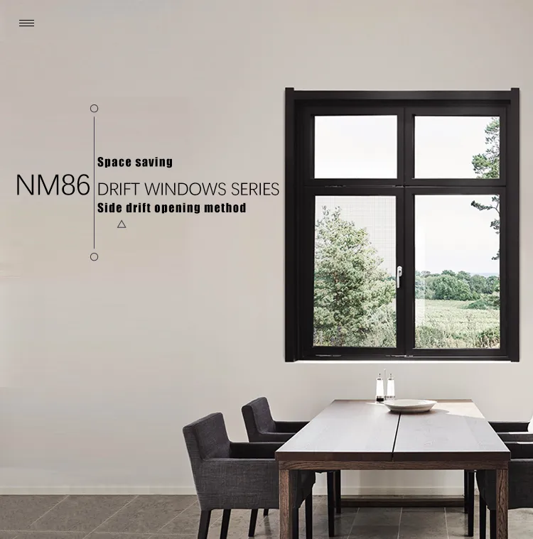 Mejor ventana deslizante de aluminio con ruptura térmica hermética y pantalla integrada