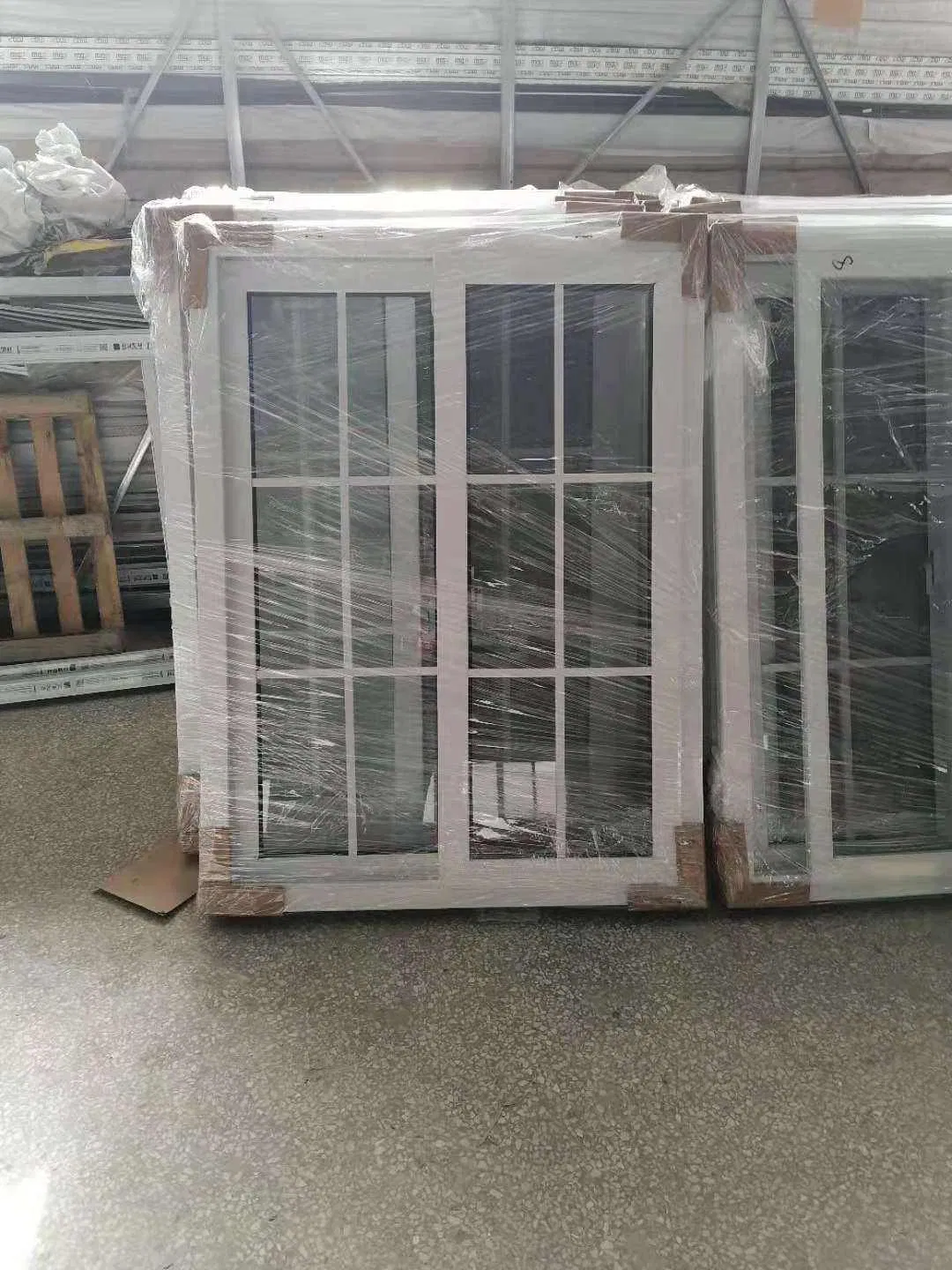 Ventana de PVC de doble acristalamiento al por mayor, ventanas deslizantes laminadas comerciales