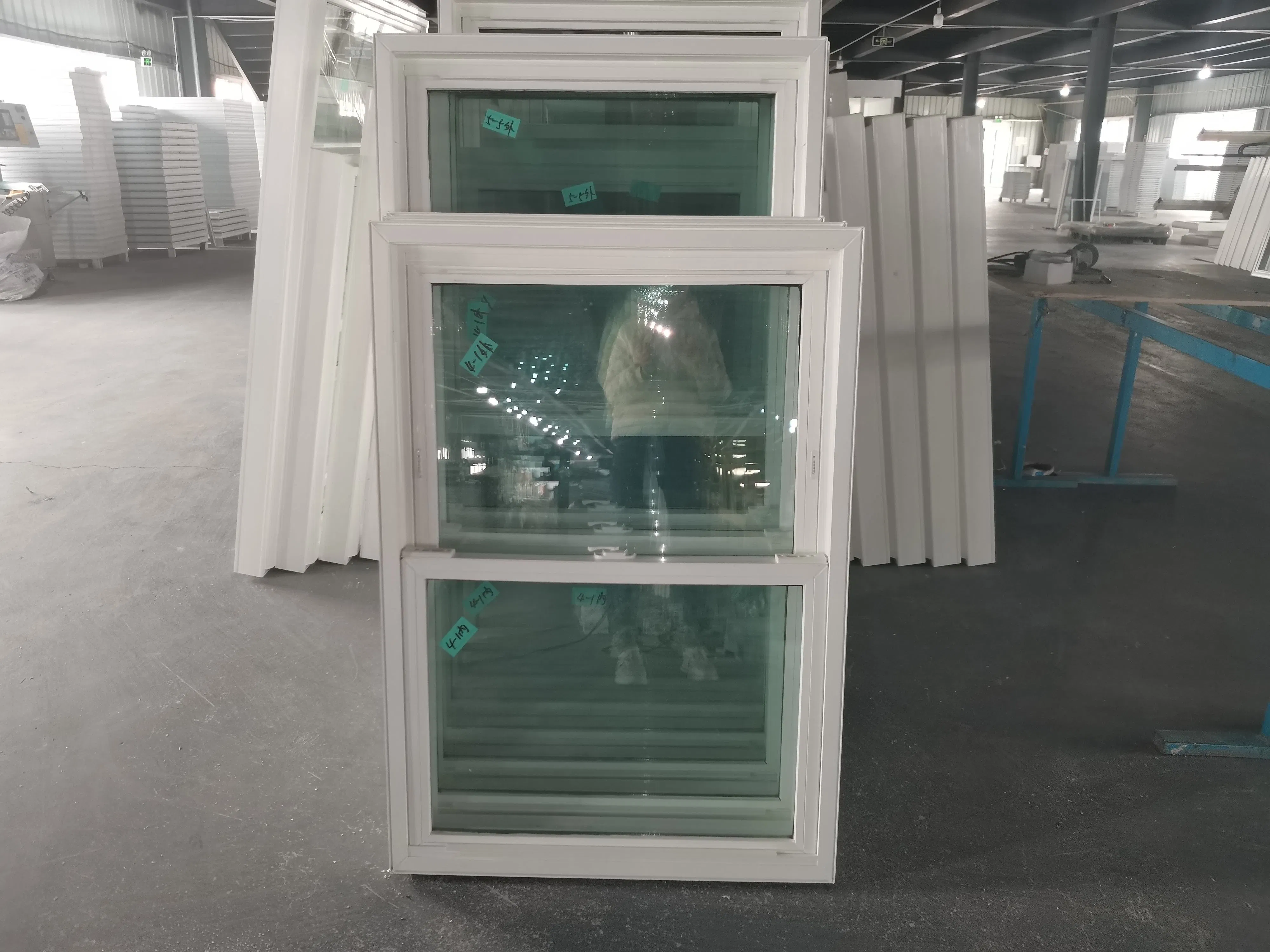 Ventana deslizante de vinilo de doble panel de precio económico, de una sola hoja, de PVC, hacia arriba y hacia abajo