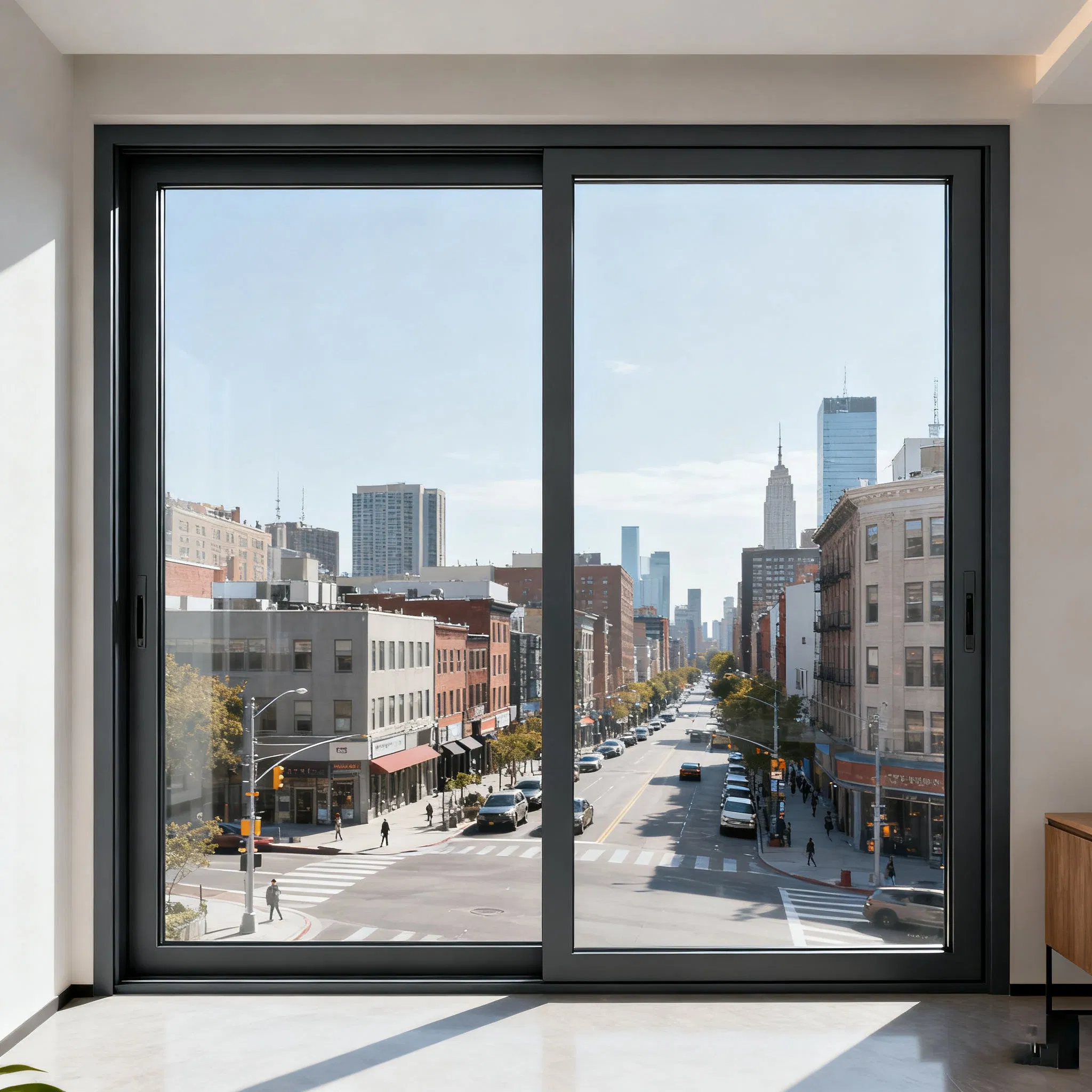 Ventana Deslizante de Aluminio Premium 90-120mm para Hoteles y Espacios Comerciales