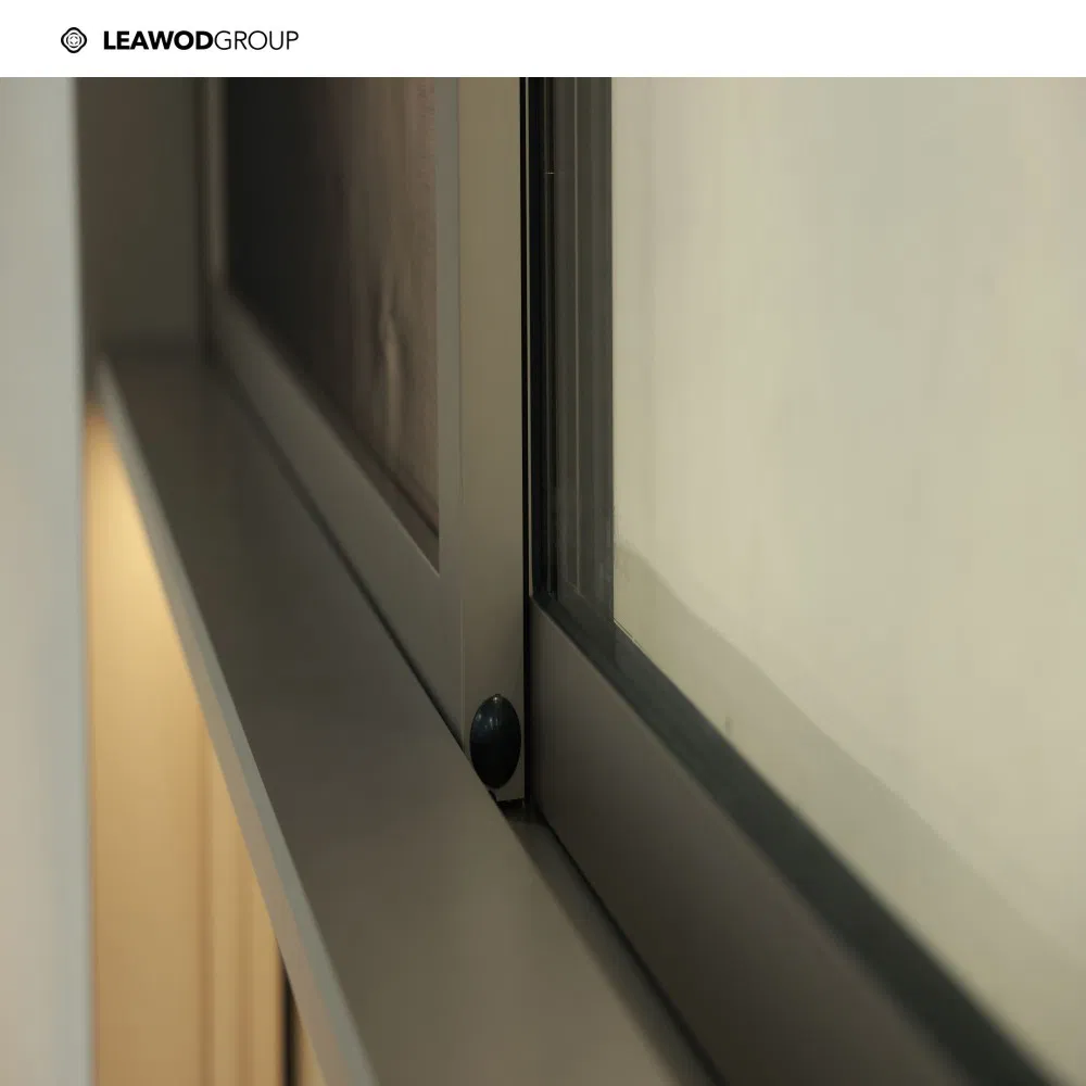 Suministro de fábrica de China de ventanas deslizantes de vidrio doble acristalado de aluminio premium con mosquitera para hogar, hotel, dormitorio y cocina