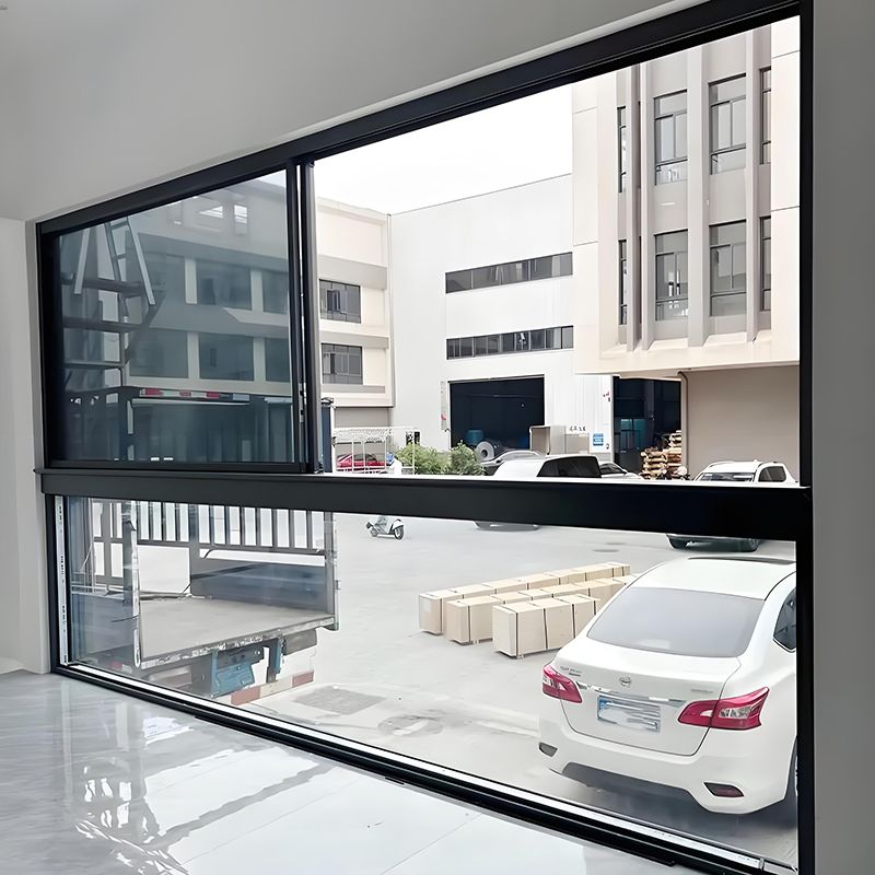 Ksps90 Ventana deslizante de aluminio horizontal con ruptura térmica, a prueba de viento y hermética de tres rieles personalizada