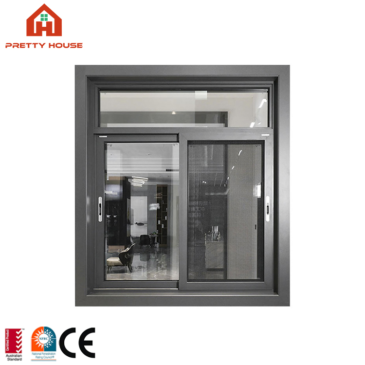 Ventanas deslizantes horizontales de aluminio para casas comerciales