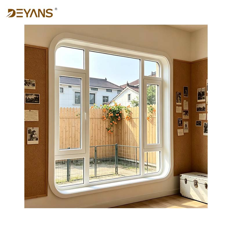 Simple Sliding Aluminum Window No Mesh Custom Balcony House Window