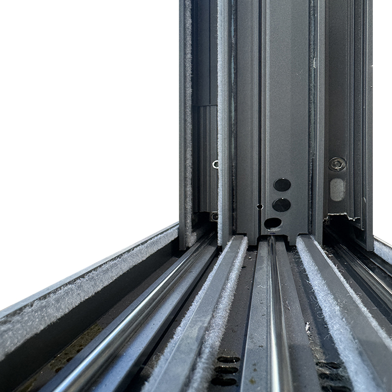 Ventanas de balcón de aluminio con doble vidrio templado a prueba de agua y ruptura térmica para viviendas
