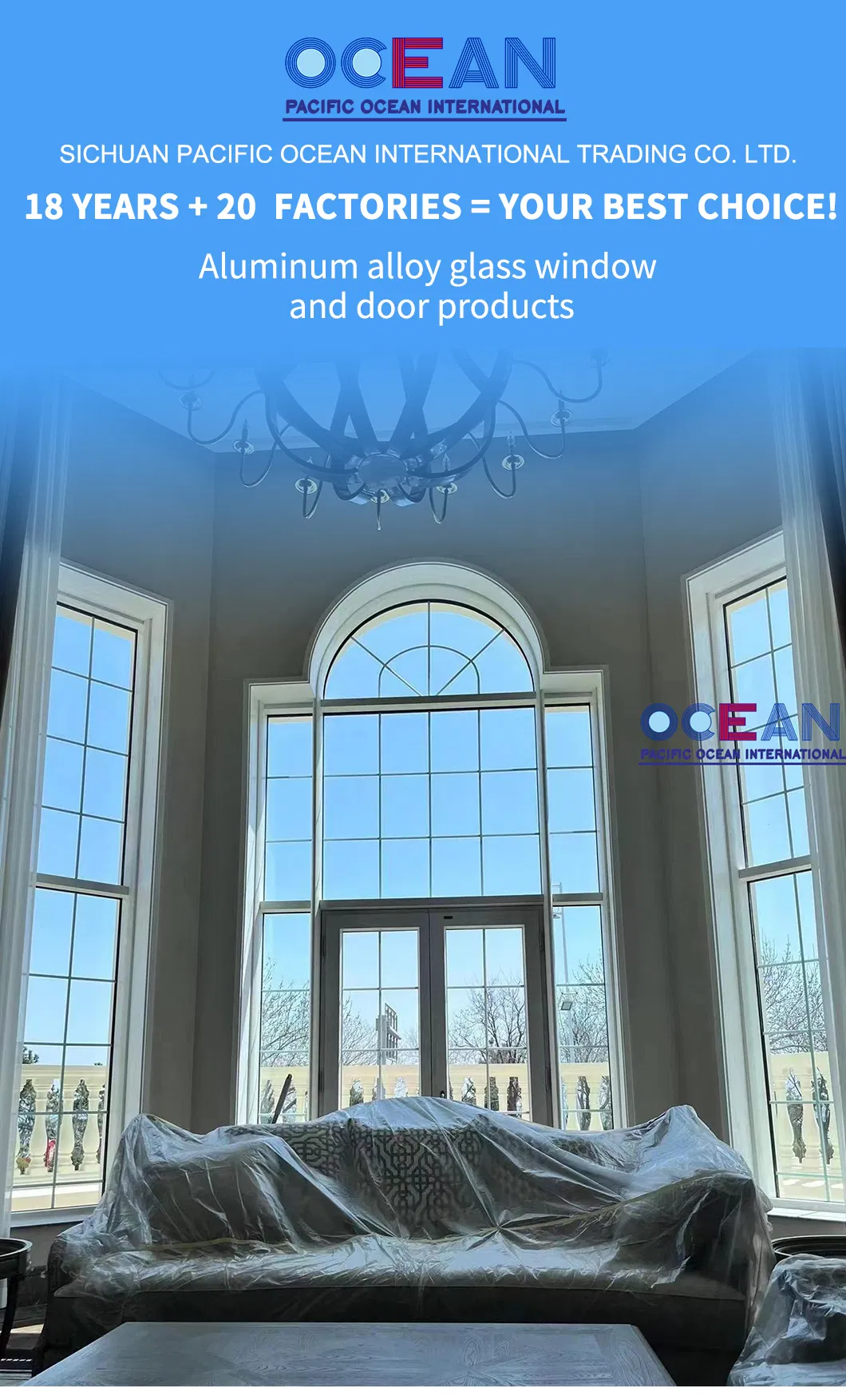 Puerta y ventana deslizante de aleación de aluminio