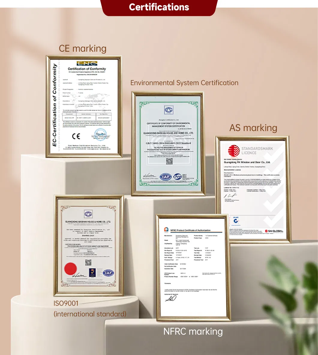 Certificaciones del producto