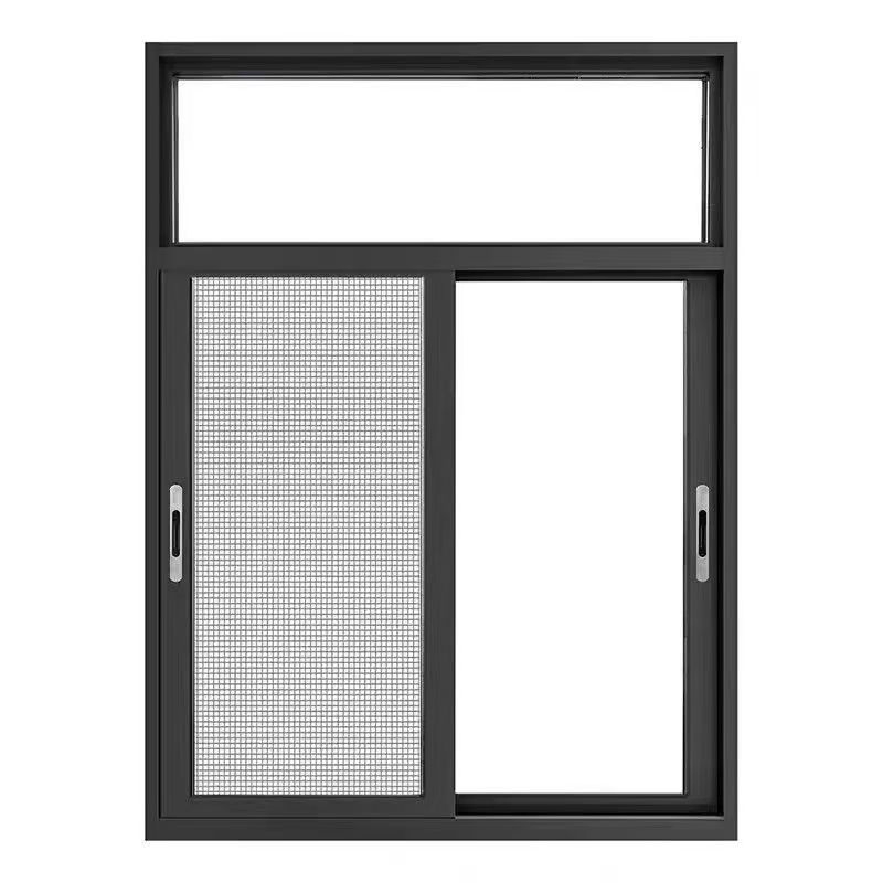 Ventanas deslizantes colgantes de aluminio, fabricadas en fábrica, muy populares, con vidrio de alta calidad que aísla del sonido y del calor