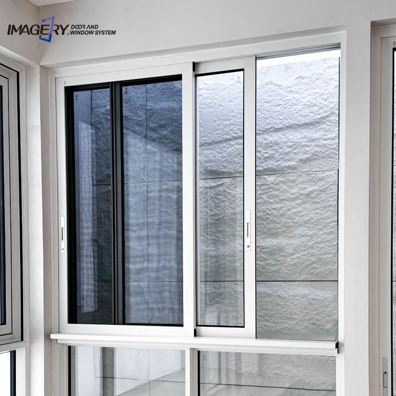 Precios de ventanas y puertas corredizas de PVC resistentes al impacto para huracanes para el hogar